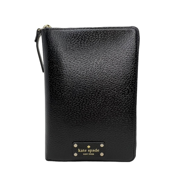kate spade Handbags - Kate Spade Wellesley Black Leather Zip Around Personal Organizer Planner New NWT